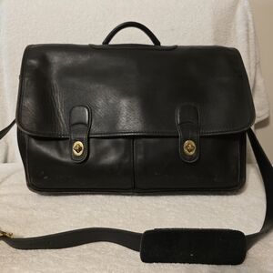 Black Leather Men's Bag